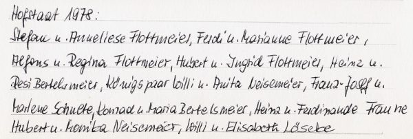 Namen des Hofstaats 1978