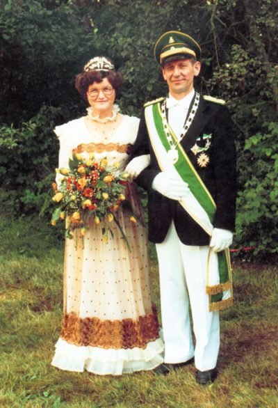 Bernhard und Maria Sprink - Königspaar 1981 des Schützenvereins Holsen-Schwelle-Winkhausen