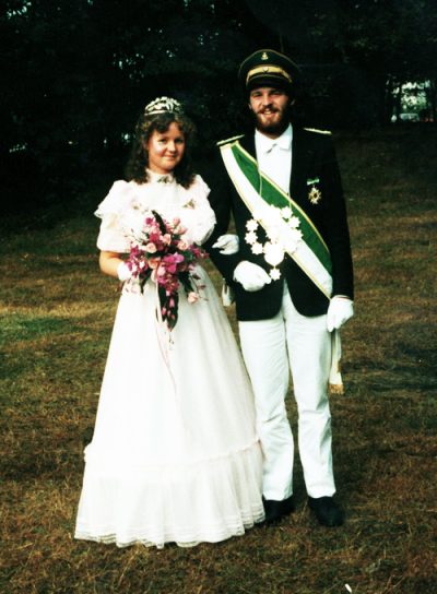 Ulrich Heber und Ingrid Fecke - Königspaar 1983 des Schützenvereins Holsen-Schwelle-Winkhausen