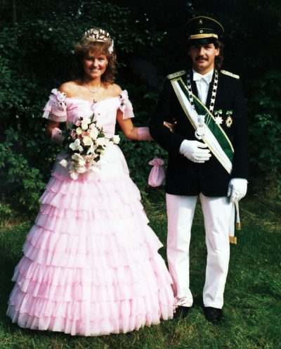 Alfons Freesmeier und Cornelia Klocke - Königspaar 1987 des Schützenvereins Holsen-Schwelle-Winkhausen