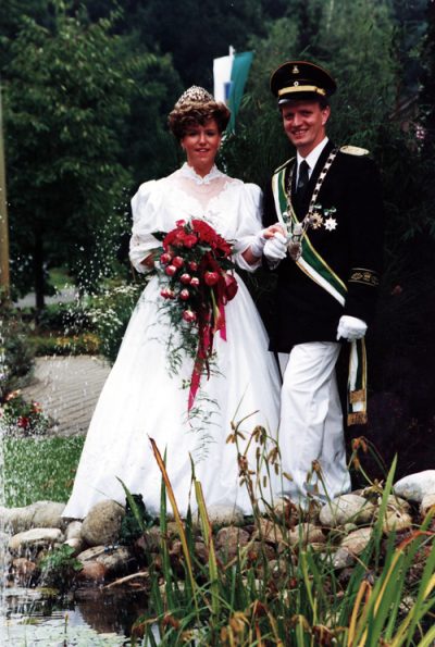 Michael Bode und Heike Speckemeier - Königspaar 1993 des Schützenvereins Holsen-Schwelle-Winkhausen