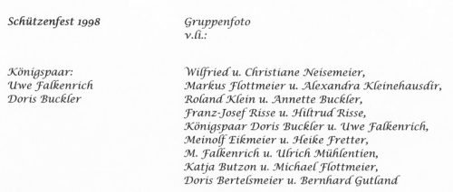 Namen des Hofstaats 1998