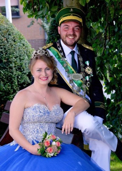 Henning Gurk und Denise Brosien - Königspaar 2017 des Schützenvereins Holsen-Schwelle-Winkhausen
