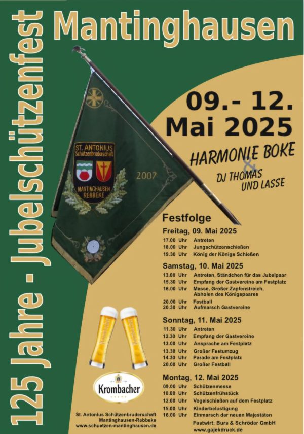 125 Jahre Schützenfest Mantinghausen